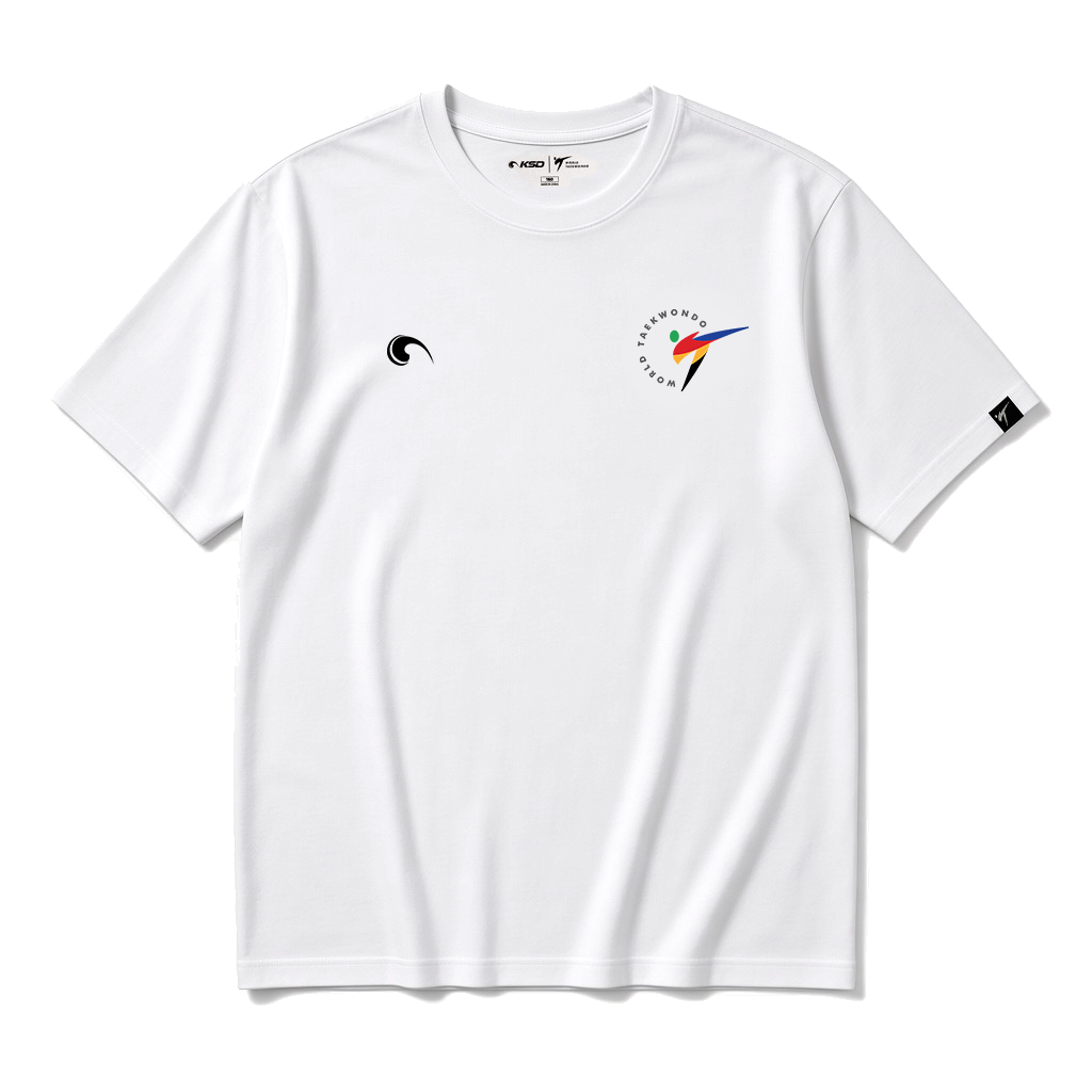 White KSD performance T-shirt